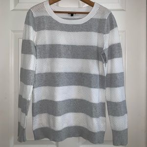Lightweight Express mesh striped sweater